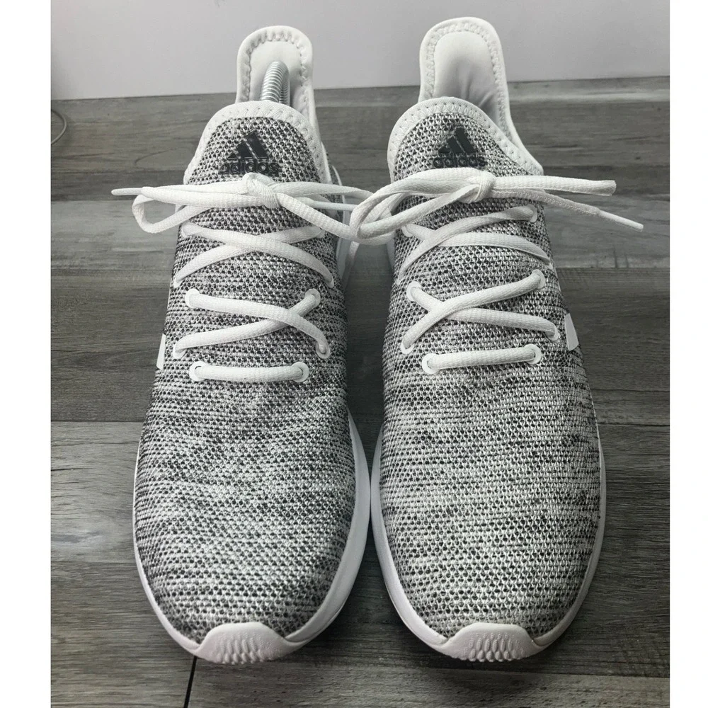 Adidas Cloudfoam Pure 2.0 Womens Size 11 Running Shoes Grey White IF3393 - Picture 3 of 7